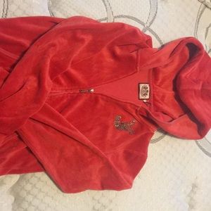 Velour track suit